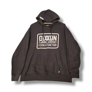 Dixxon Flannel Co Hoodie Mens M Black Form Function Pullover Sweatshirt Faded